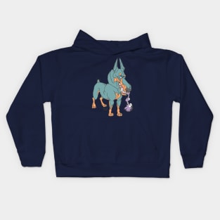 BLUE DOBERMAN Kids Hoodie